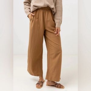 Rhythm - Sunrise wide leg pant in tan